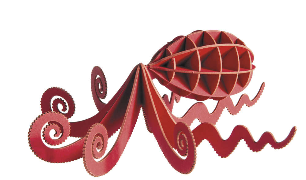 3D-Bastelset Oktopus Bastelset bei Nauli and Stories