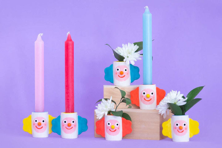 Ana Seixas Little Clown Candle Holder / Ceramic Vase bei Nauli and Stories