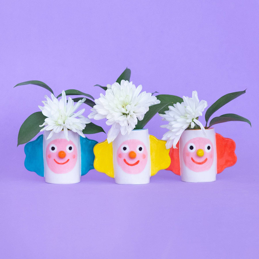 Ana Seixas Little Clown Candle Holder / Ceramic Vase bei Nauli and Stories