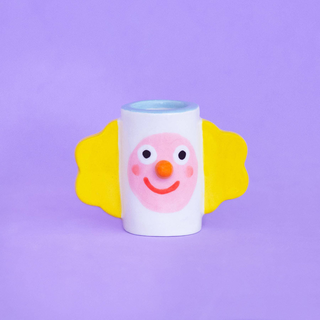 Ana Seixas Little Clown Candle Holder / Ceramic Vase bei Nauli and Stories