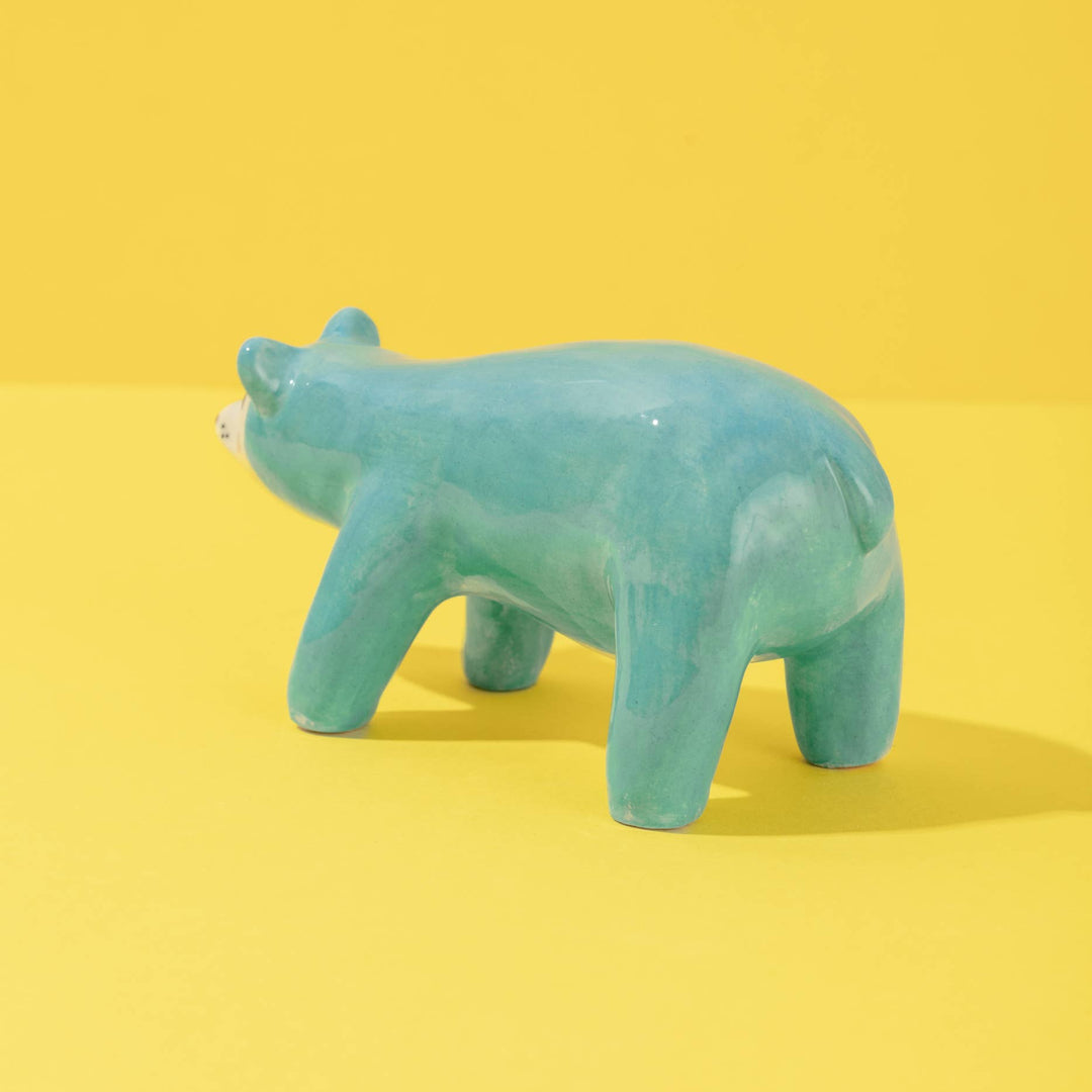 Ana Seixas Skulptur Kleine Keramikskulptur  |  Bär blau bei Nauli and Stories