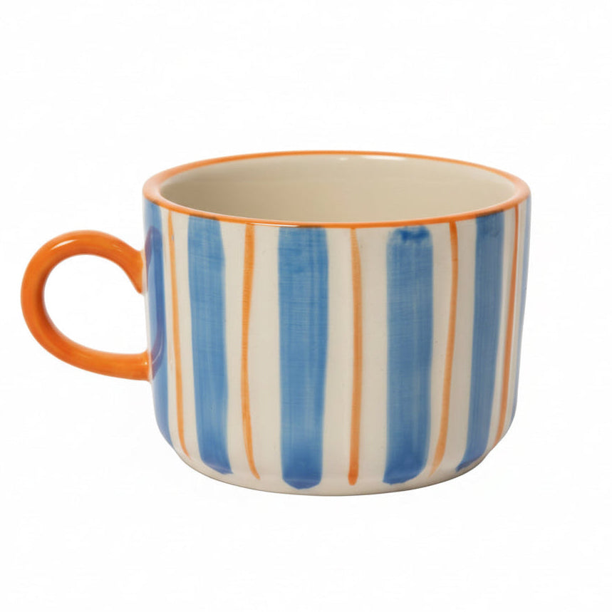 Au Maison Tasse blau orange bei Nauli and Stories