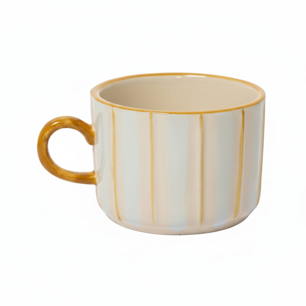 Au Maison Tasse hellblau gelb bei Nauli and Stories