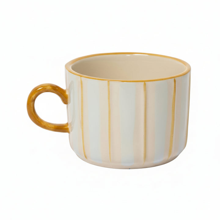 Au Maison Tasse hellblau gelb bei Nauli and Stories