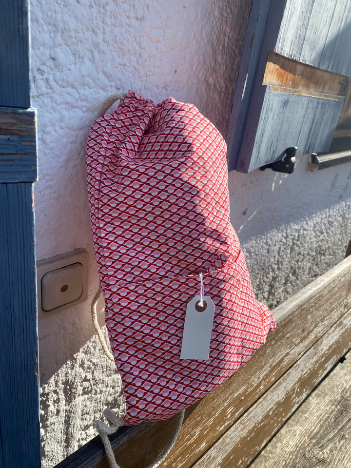 Bakker Kinderrucksack Turnbeutel rosa rot bei Nauli and Stories