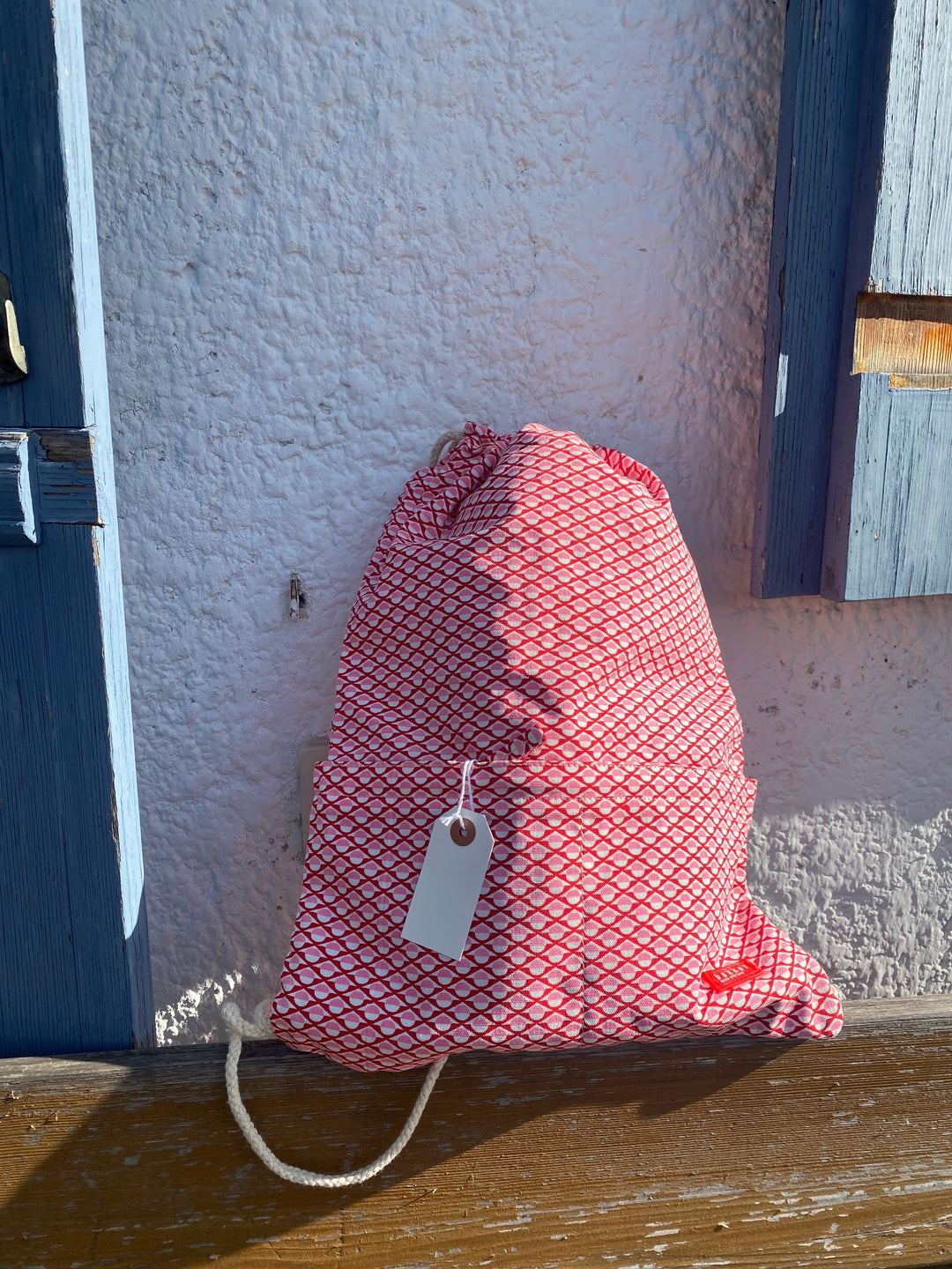 Bakker Kinderrucksack Turnbeutel rosa rot bei Nauli and Stories