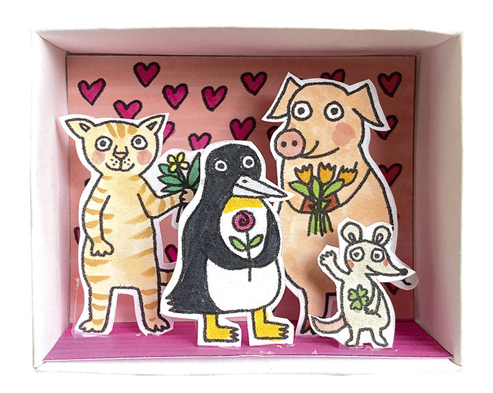 Bastelset Streichholzschachtel Lass Dich Feiern - Glückwunsch in der Streichholzschachtel bei Nauli and Stories
