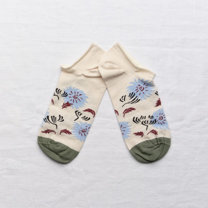 Bonne Maison Socken Ankle Socks Flowers Natural bei Nauli and Stories