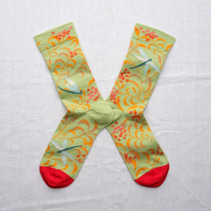 Bonne Maison Socken Socken Libelle Lime von Bonne Maison bei Nauli and Stories