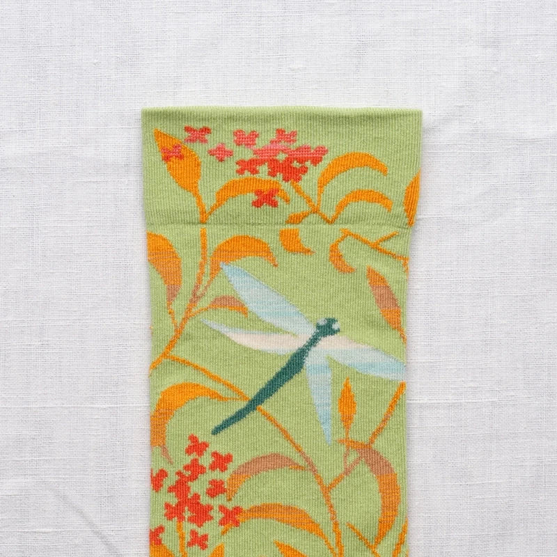 Bonne Maison Socken Socken Libelle Lime von Bonne Maison bei Nauli and Stories