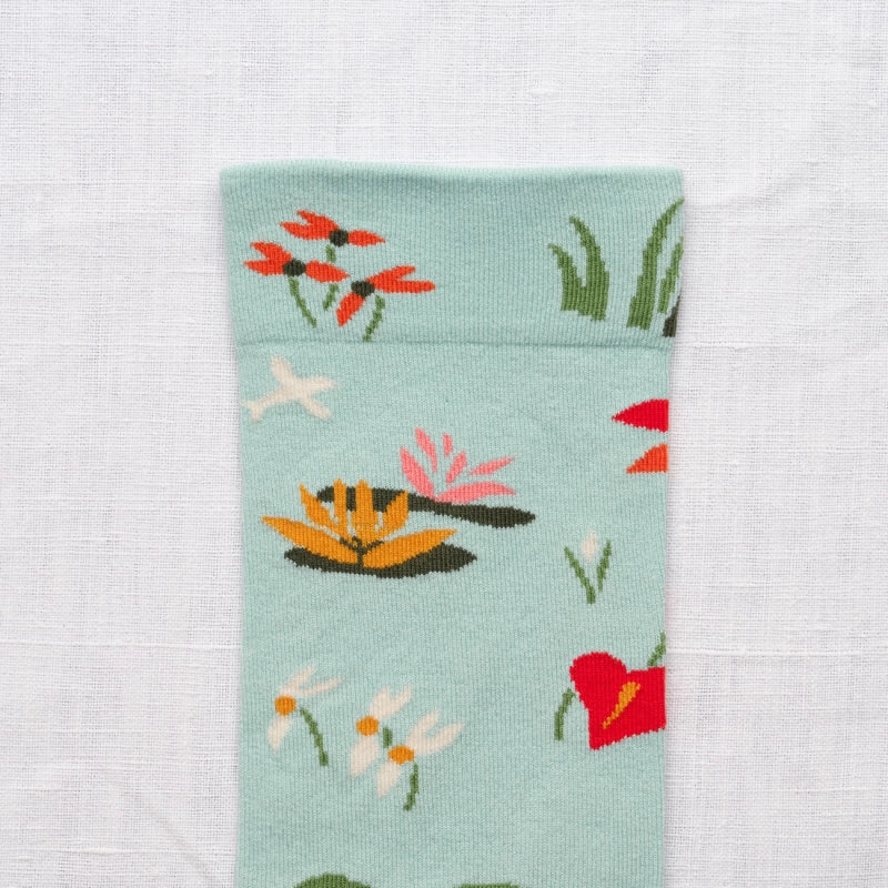 Bonne Maison Socken Socken Semis Aqua von Bonne Maison bei Nauli and Stories
