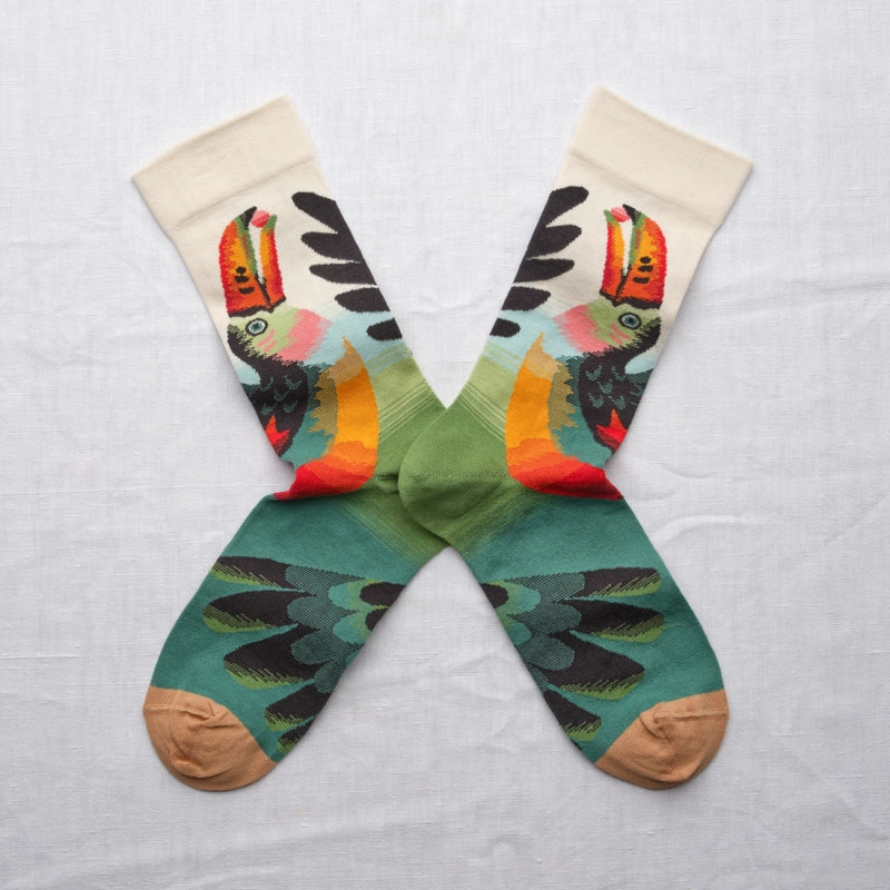 Bonne Maison Socken Socken Toucan Naturel von Bonne Maison bei Nauli and Stories