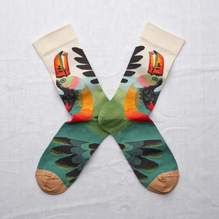 Bonne Maison Socken Socken Toucan Naturel von Bonne Maison bei Nauli and Stories