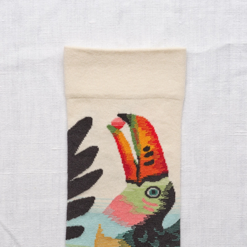 Bonne Maison Socken Socken Toucan Naturel von Bonne Maison bei Nauli and Stories