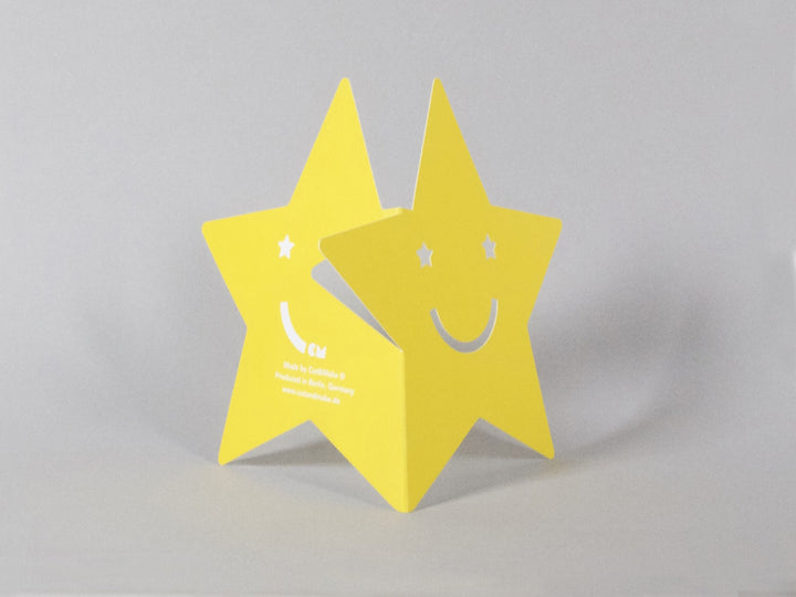 cut &amp; make Grußkarte Happy Star -  Cut Out Karte bei Nauli and Stories