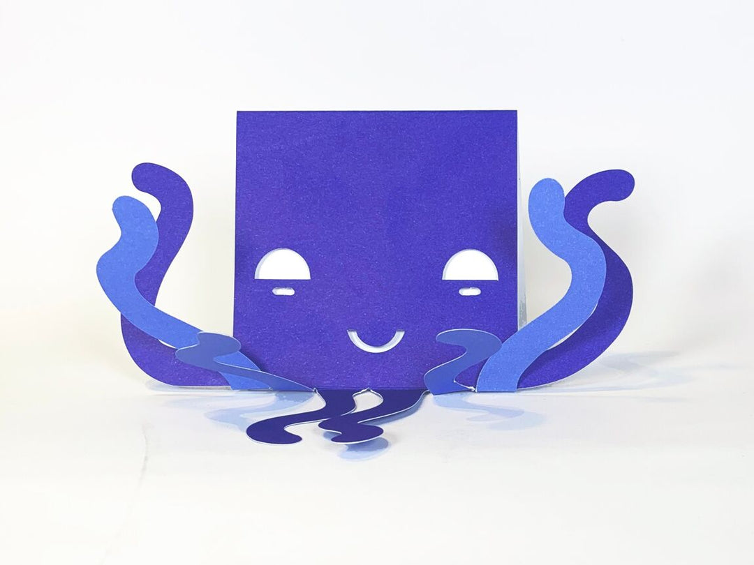 cut & make Grußkarte misc. Oktopus Pop Up Karte bei Nauli and Stories