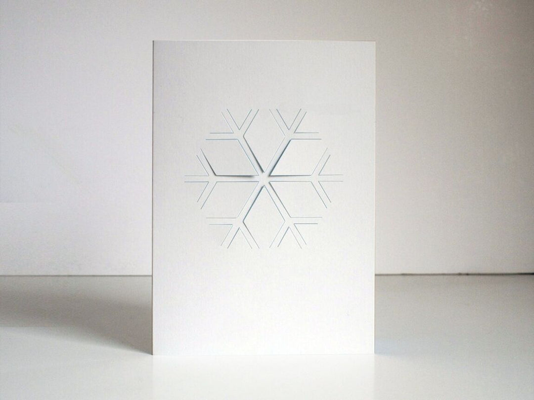 cut &amp; make Hochzeitskarte Schneeflocke -  Fold Out Karte bei Nauli and Stories