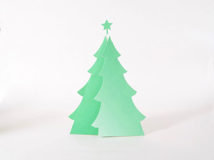 cut &amp; make Weihnachten Christbaum Pop Up Karte bei Nauli and Stories