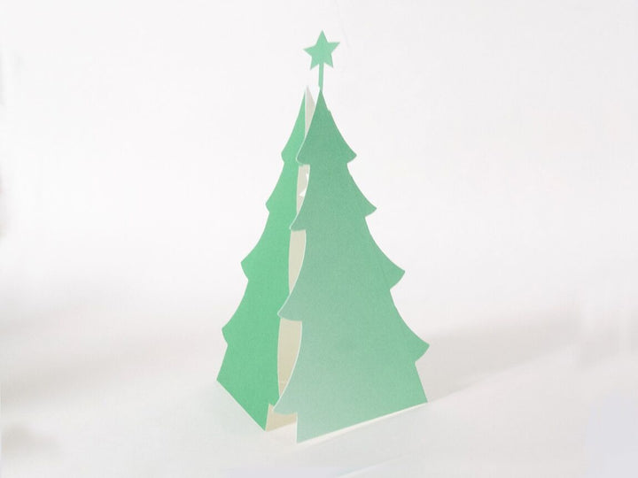 cut &amp; make Weihnachten Christbaum Pop Up Karte bei Nauli and Stories