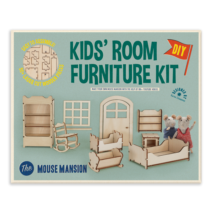 Das Mäusehaus Puppenhausmöbel Das Mäusehaus Möbelset Kinderzimmer bei Nauli and Stories