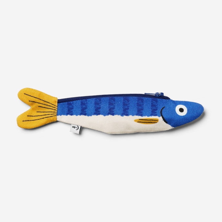 Don Fisher Schlüsseltäschchen Schlüsseltäschchen | Herring - Hering  | blau weiß bei Nauli and Stories