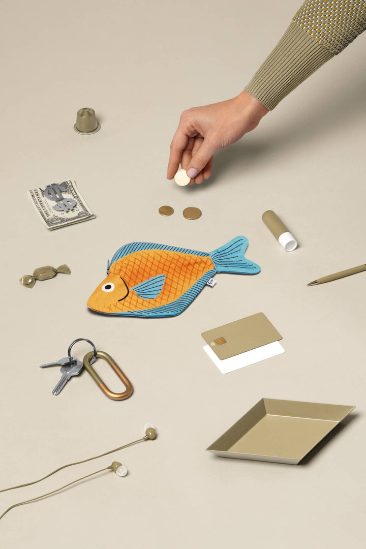 Don Fisher Schlüsseltäschchen Schlüsseltäschchen Seabream senfgelb bei Nauli and Stories