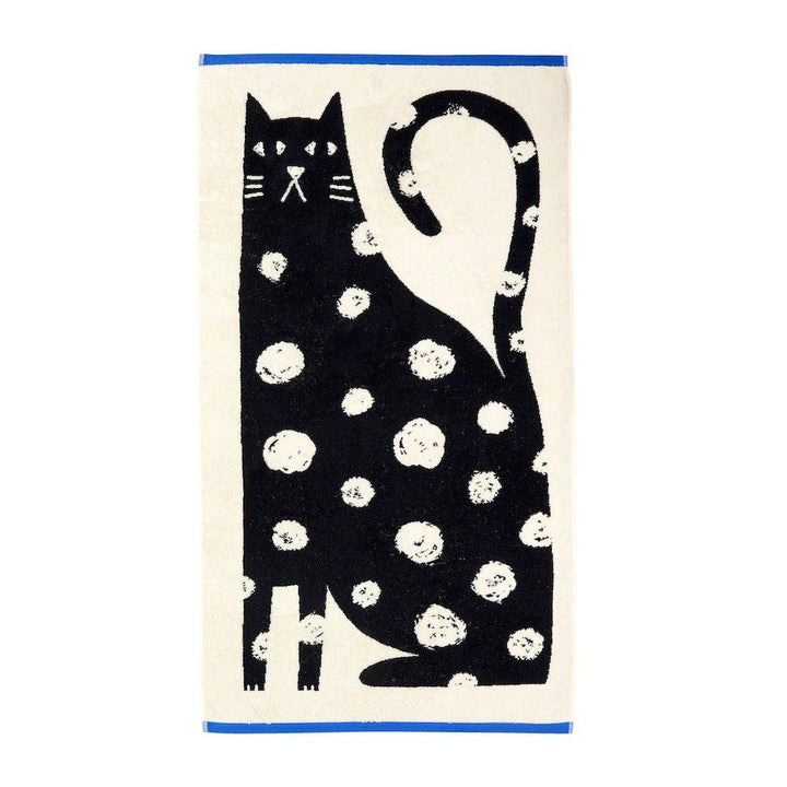 Donna Wilson Handtücher Badetuch Lazy Cat | 70cm x 125cm bei Nauli and Stories