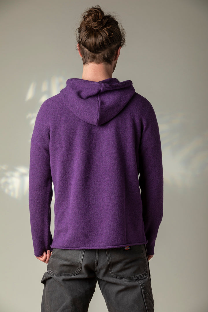 Eribé Pullover Corry Hoody Sweater Aubergine bei Nauli and Stories