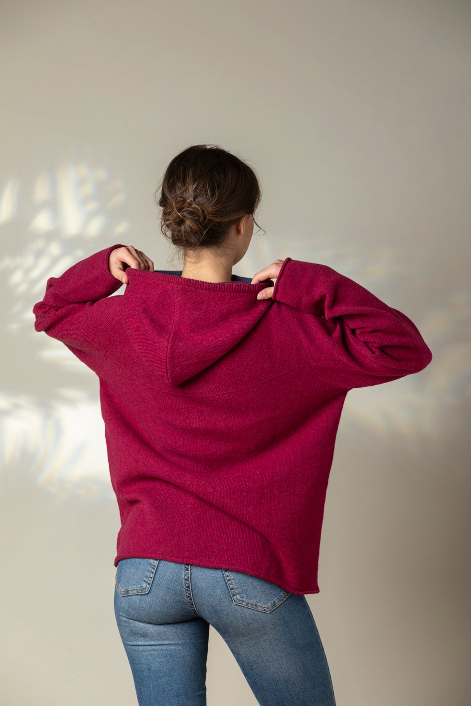 Eribé Pullover Unisex Pullover mit Kapuze - Corry Hoody Sweater Rosehip bei Nauli and Stories