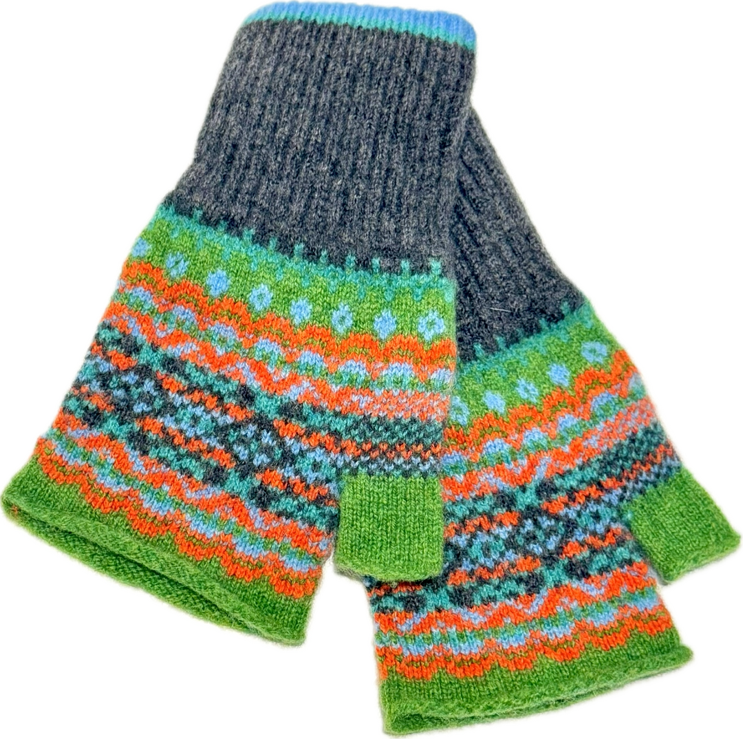 Eribé Handschuhe Fingerlose Handschuhe aus reiner Wolle - Alloa Open Mitt Paradise bei Nauli and Stories