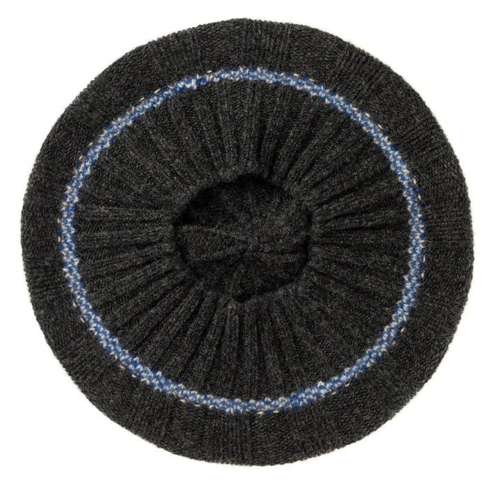 Eribé Mütze Bowden Rib Beret Charcoal bei Nauli and Stories
