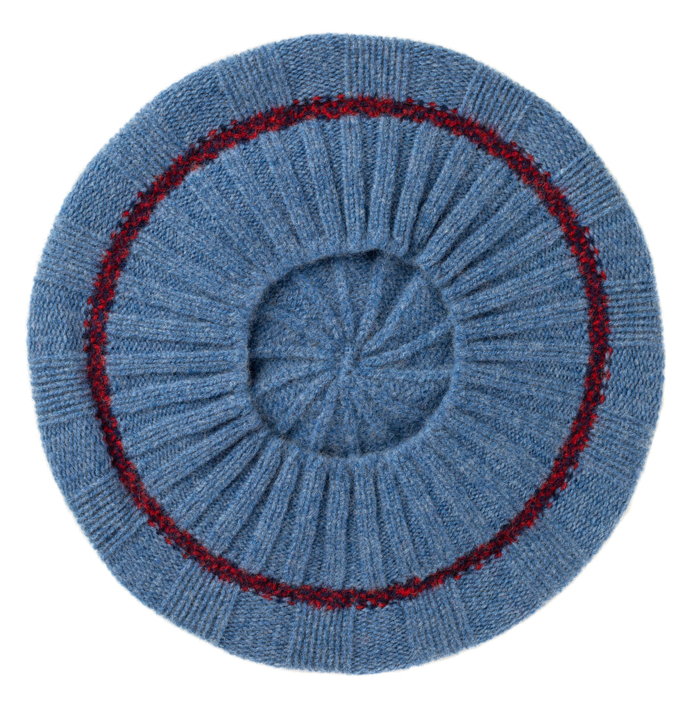 Eribé Mütze Bowden Rib Beret Denim bei Nauli and Stories