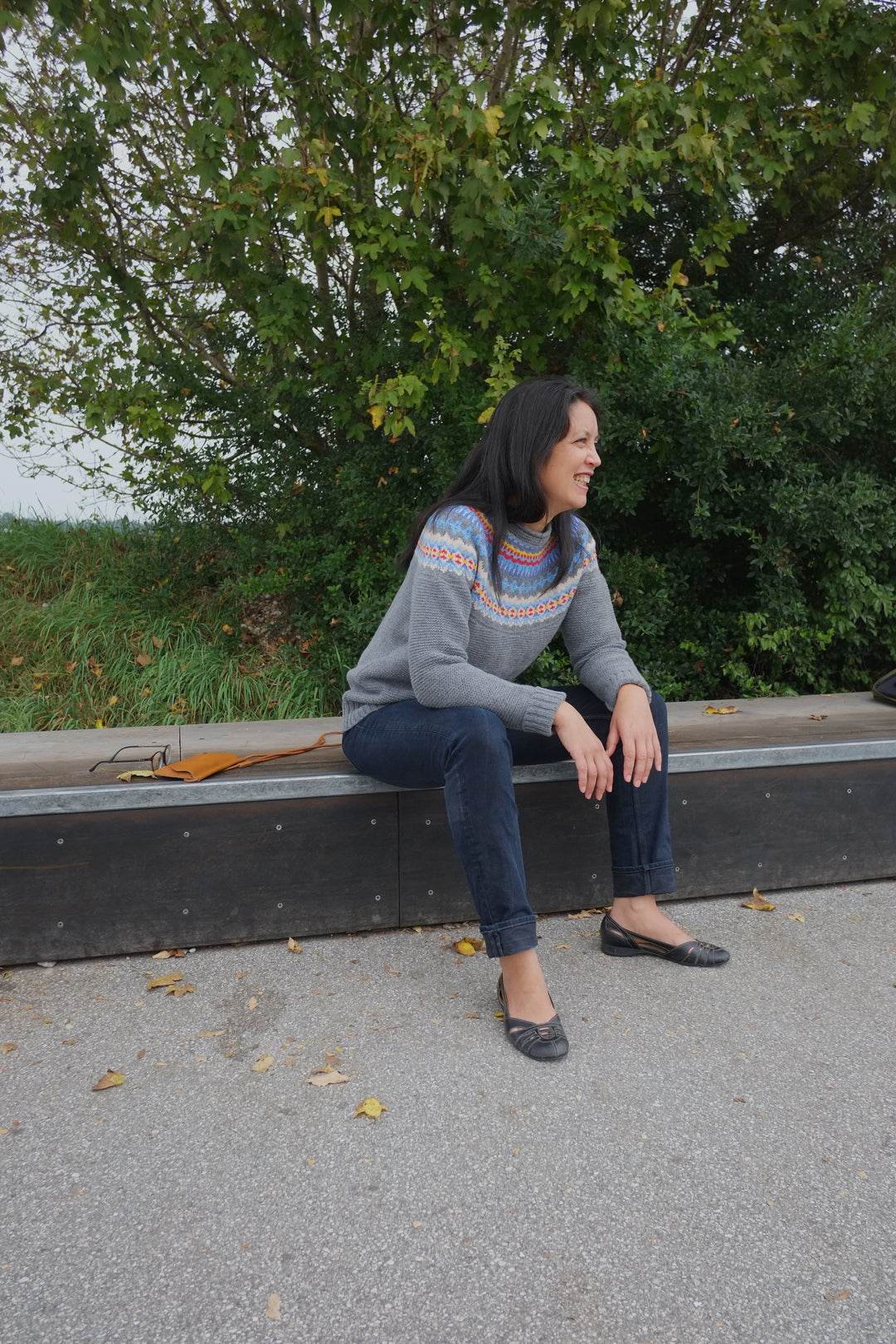 Eribé Pullover Damenpullover aus reiner Wolle  grau - Stonybrek  Solstice bei Nauli and Stories