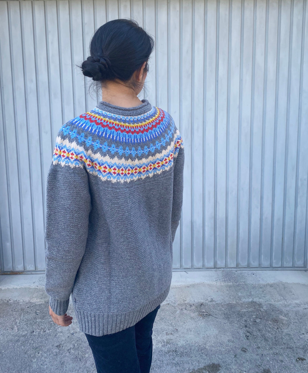 Eribé Pullover Damenpullover aus reiner Wolle  grau - Stonybrek  Solstice bei Nauli and Stories