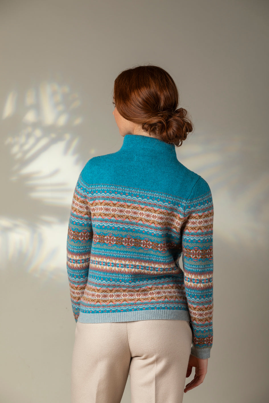 Eribé Pullover Winterpullover Kinross High Neck Sweater Topaz bei Nauli and Stories