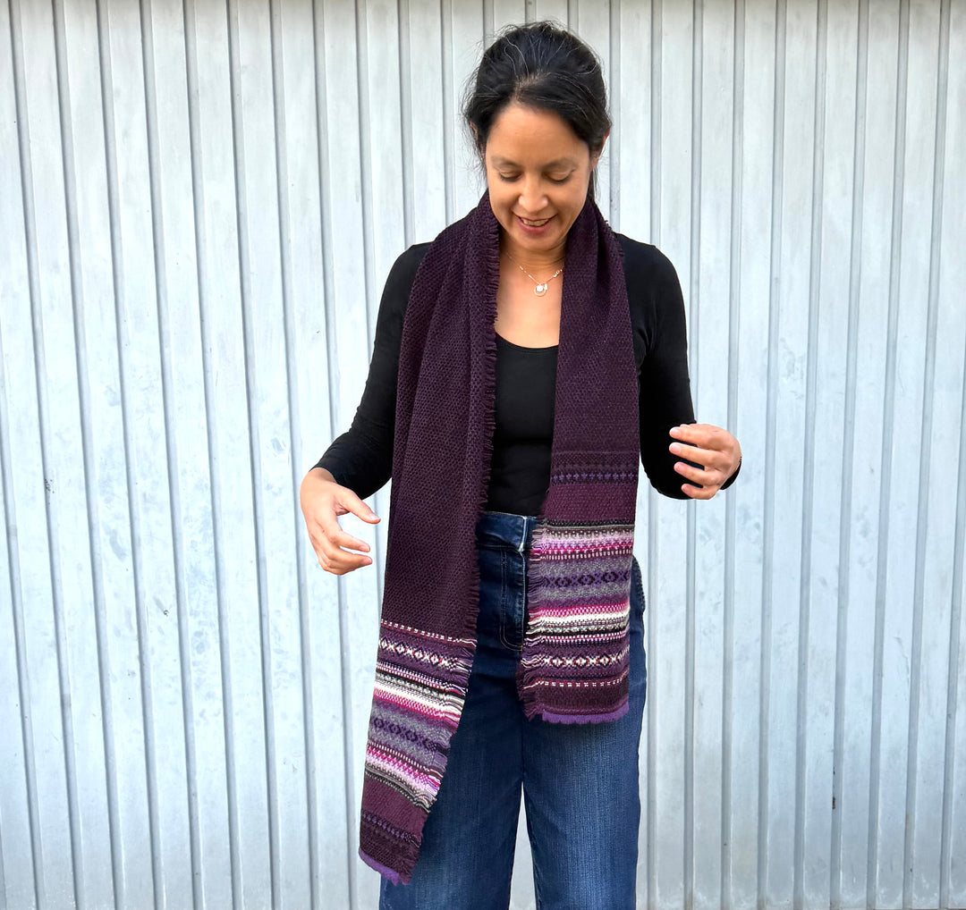 Eribé Schal Alpine Scarf (S3972) (Tyrian) bei Nauli and Stories