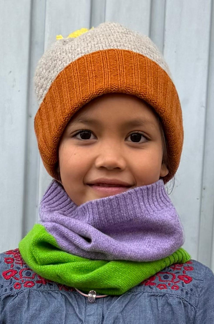 Eribé Schal Bowden Colour Block Snood Dahlia bei Nauli and Stories