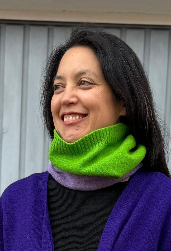 Eribé Schal Bowden Colour Block Snood Dahlia bei Nauli and Stories