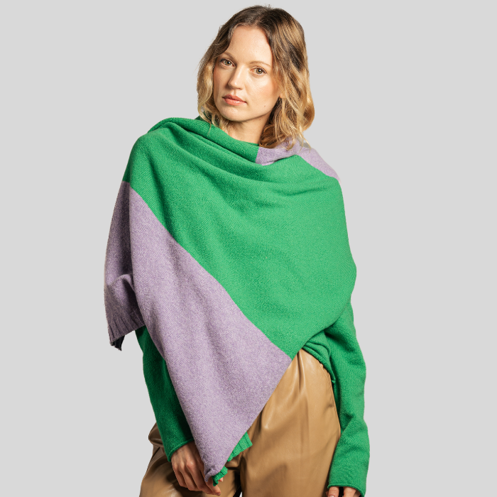 Eribé Schal Bowden Colour Block Stole Dahlia bei Nauli and Stories