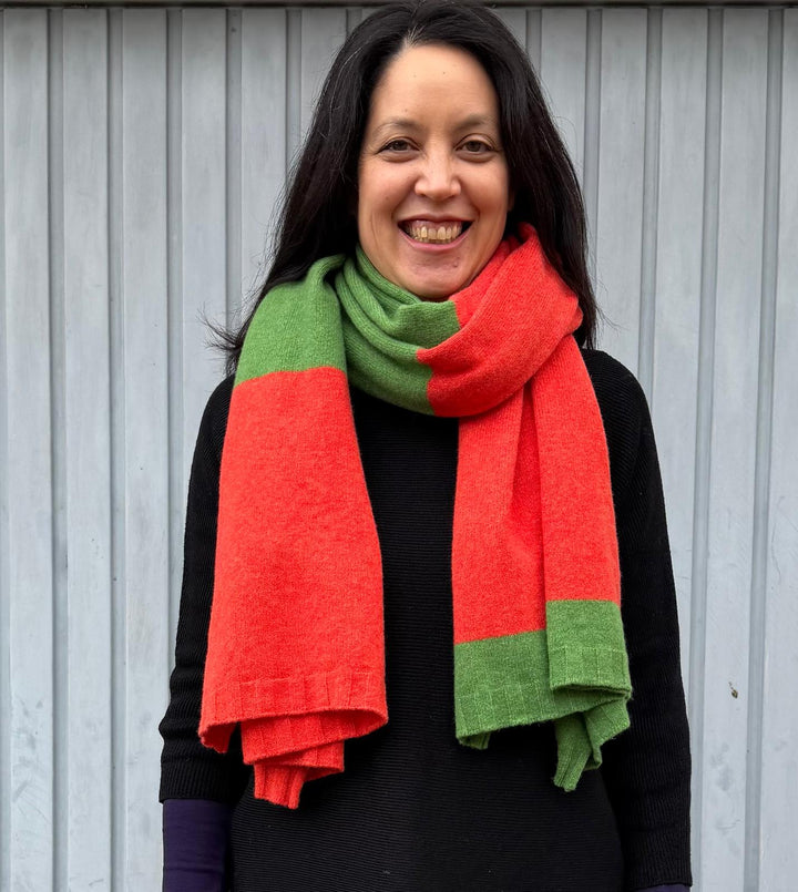 Eribé Schal Bowden Colour Block Stole Water Lily bei Nauli and Stories