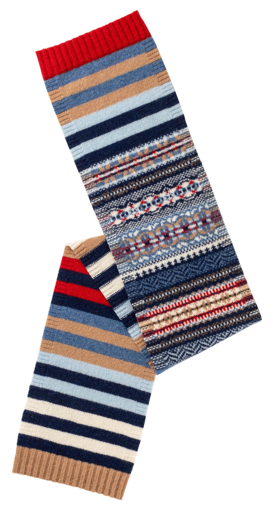 Eribé Schal Stobo Mini Scarf Navy-Reflection bei Nauli and Stories
