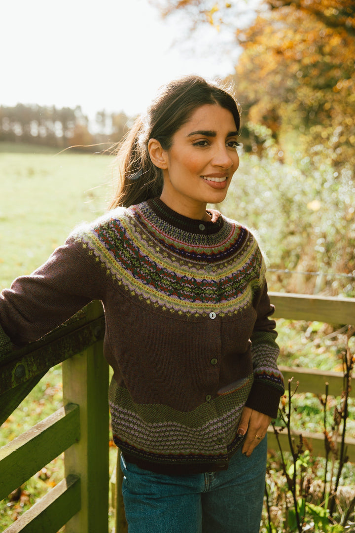 Eribé Strickjacke Alpine Cardigan Heather bei Nauli and Stories
