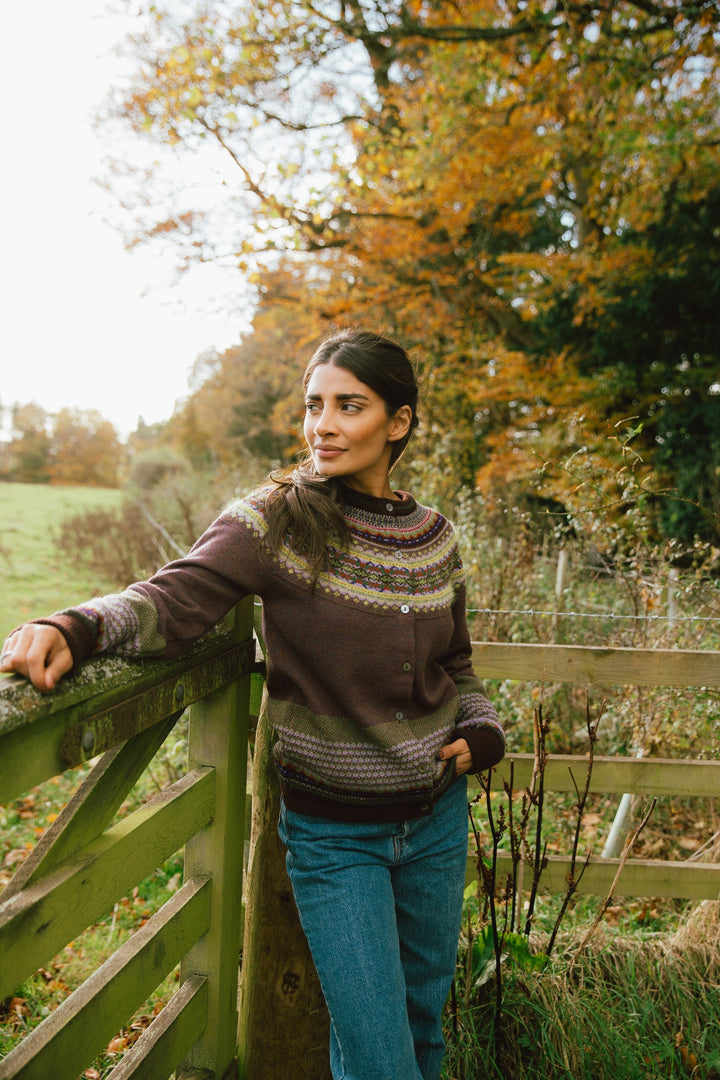 Eribé Strickjacke Alpine Cardigan Heather bei Nauli and Stories