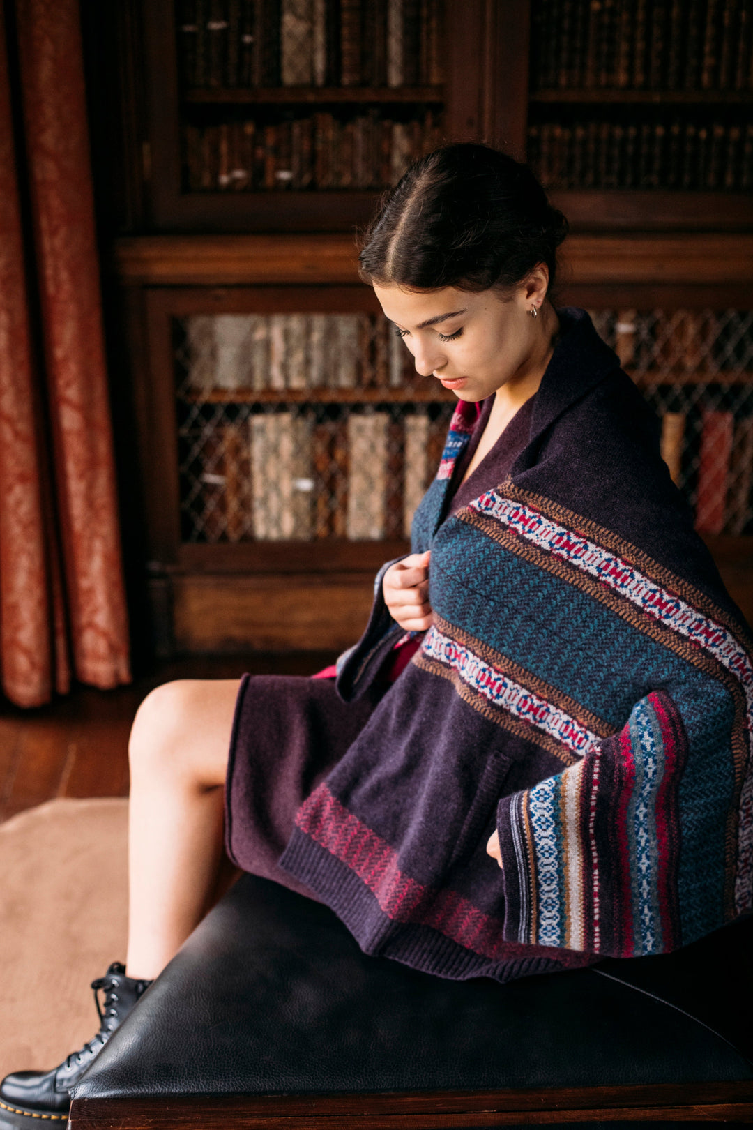Eribé Strickjacke Jacke Blanket Montrose -  onesize - Bramble bei Nauli and Stories