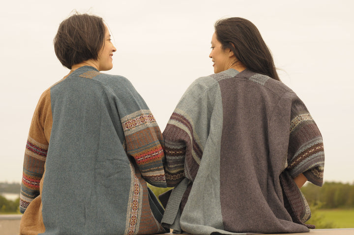 Eribé Strickjacke Jacke Blanket Montrose -  onesize - Lugano bei Nauli and Stories