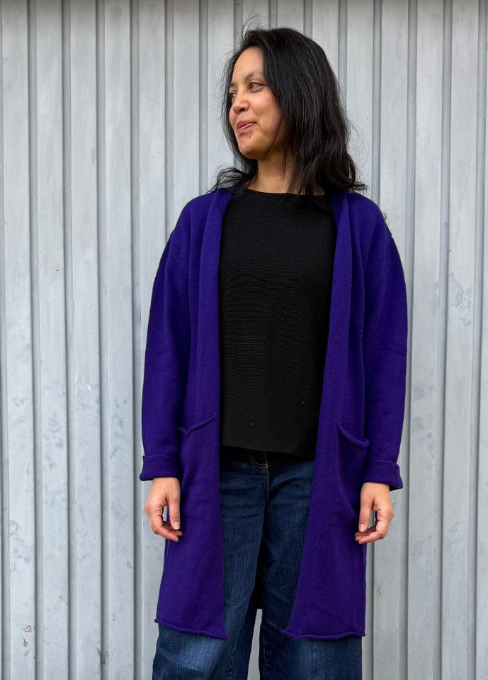 Eribé Strickmantel Strickmantel Corry Long Cardigan Nightfall bei Nauli and Stories
