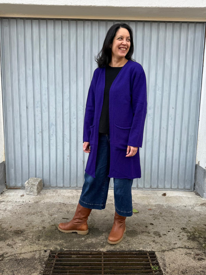 Eribé Strickmantel Strickmantel Corry Long Cardigan Nightfall bei Nauli and Stories
