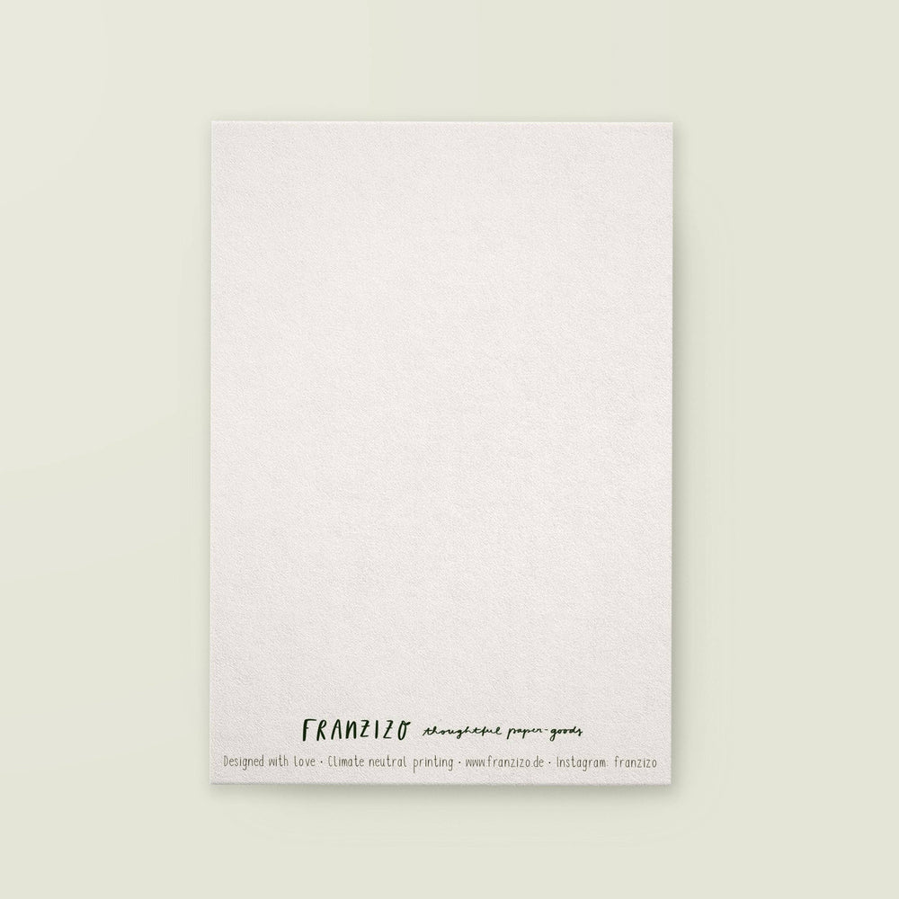 franzizo nachhaltige papeterie Mut machen Postkarte “Everything is possible” bei Nauli and Stories