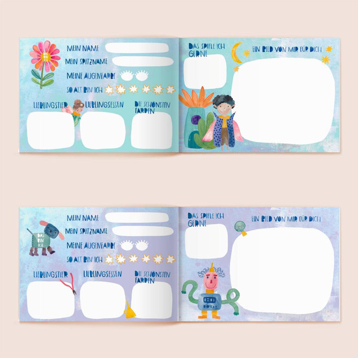 Frau Ottilie Erinnerungsbuch Kindergarten Freundebuch bei Nauli and Stories