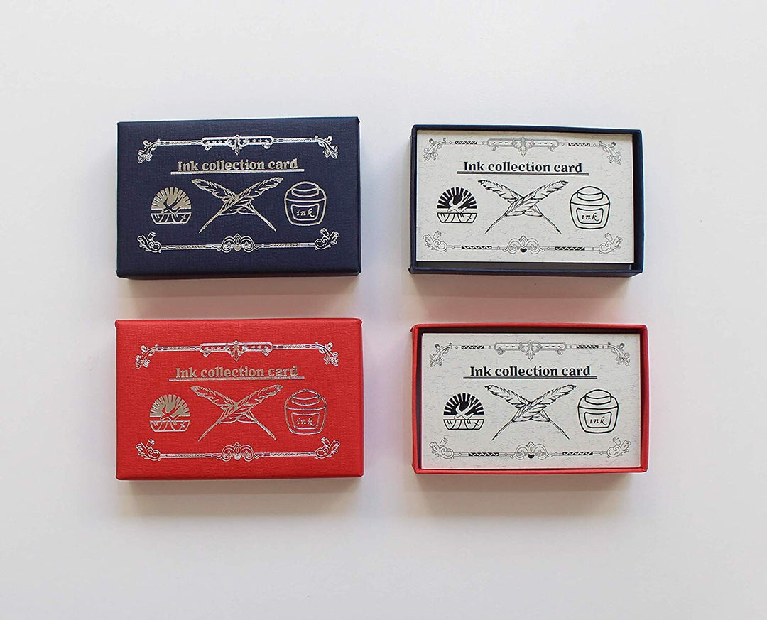 Furukawa Shiko Briefpapier Ink swath card - rot bei Nauli and Stories
